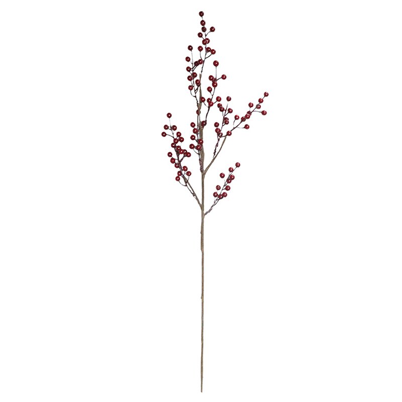 Simulation Christmas Red Foam Berry Holly Flower Branch INS Style Home Wedding Party Decoration Supplies: Default Title