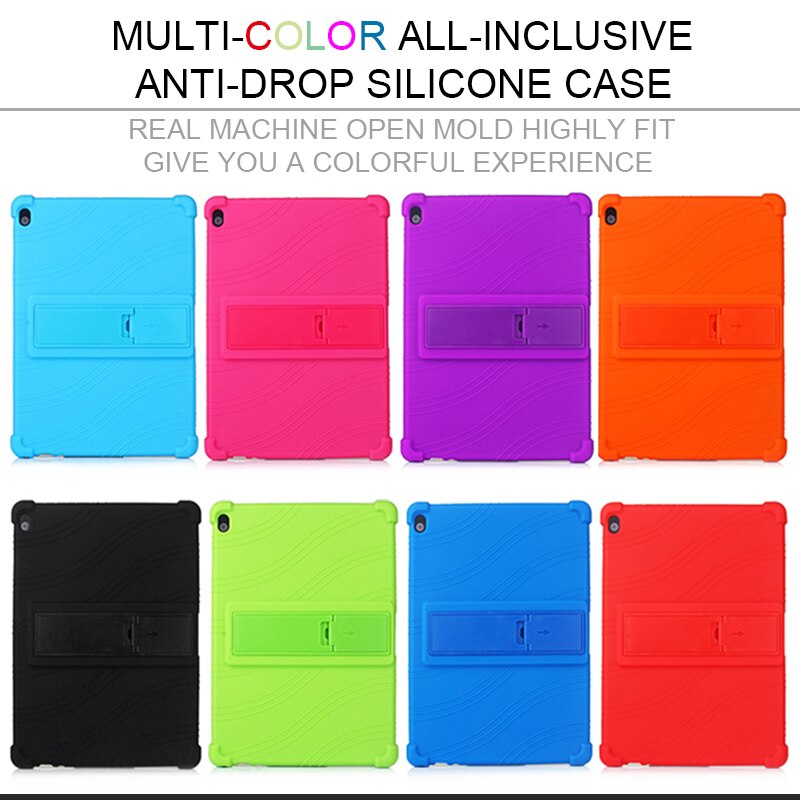 Étui souple en silicone pour Lenovo tab M10 TB-X605F onglet TB-X505L P10 TB-X705F TB-X705L 10.1 pouces tablette PC étui de protection + Film + stylo