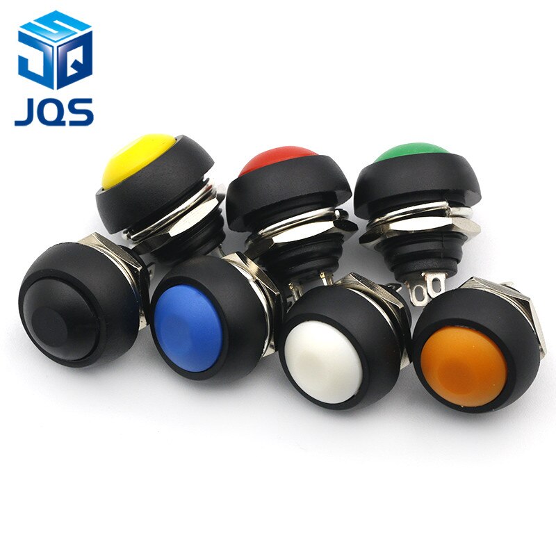 12mm PBS-33B Waterproof Momentary ON OFF Push Button Swithch Mini Round Switch