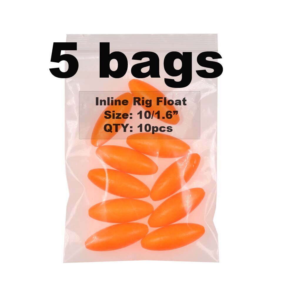 JIGEECARP 50 Uds flotador corcho de pesca para pescar pesca de bagre plataforma flotar flotabilidad pesca en agua salada flota de pesca accesorio: 50pcs orange size 10