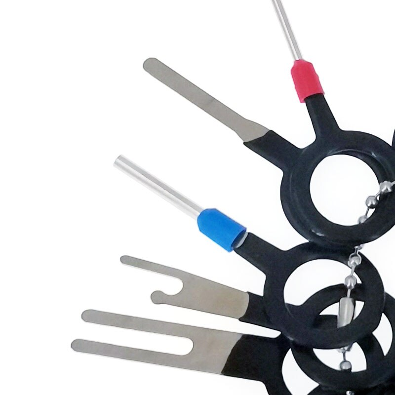 11PCS Automotive Plug Terminal Removal Tool Car Electrical Wire Crimp Connector Pin Extractor Kit Key Pin Removal Tool
