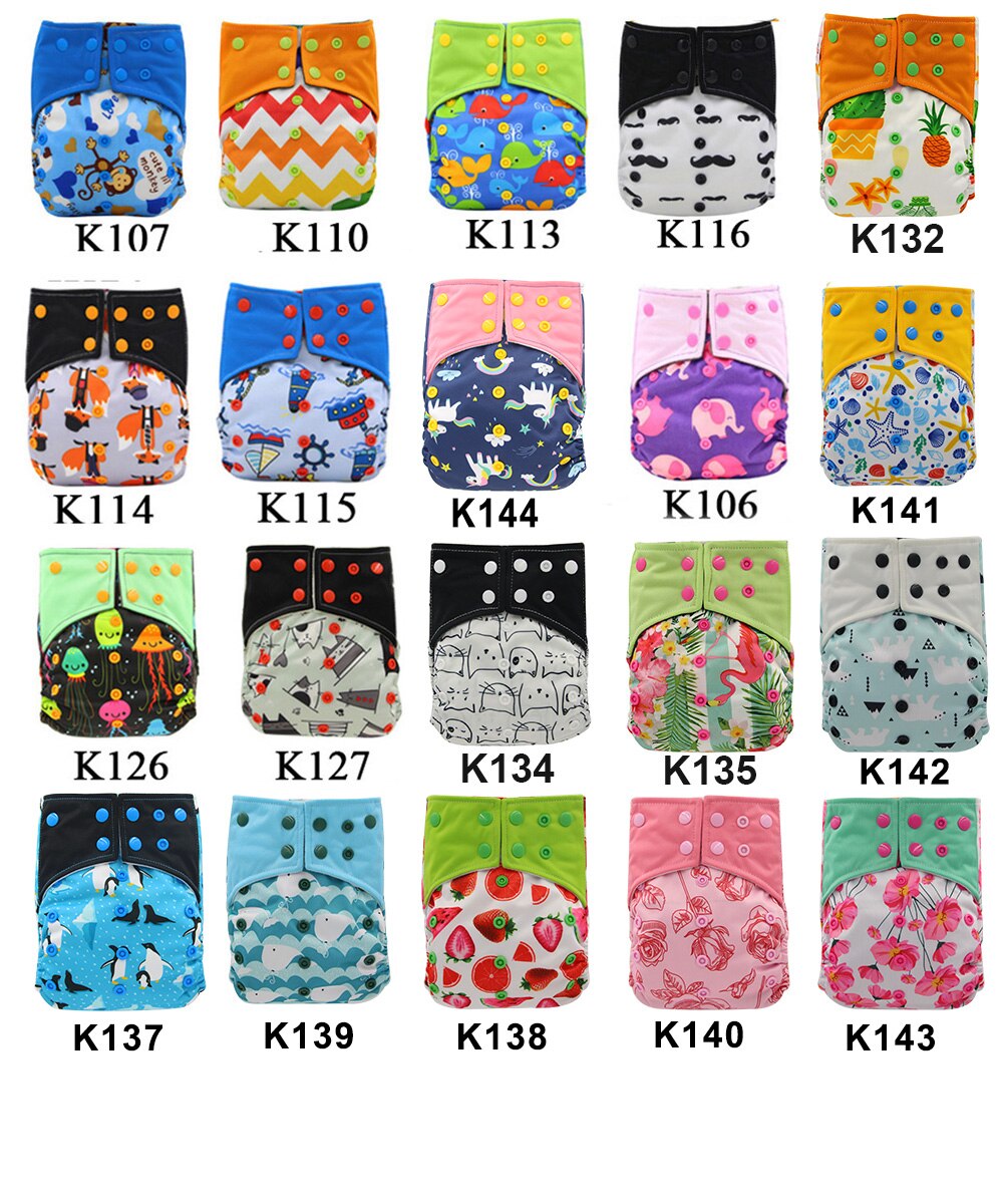 Ohbabyka Wasbaar Luiers Bamboe AI2 Doek Luier Herbruikbare Nappy Liners Luiers Maat Verstelbaar Fralda De Pano