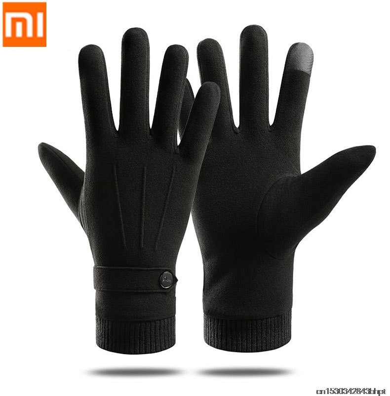 Xiaomi Warme Handschoenen Heren Winter Fluwelen Dikker Handschoenen Mannen Outdoor Driving Handschoenen Vrouwen Anti-Slip Touch Screen handschoenen