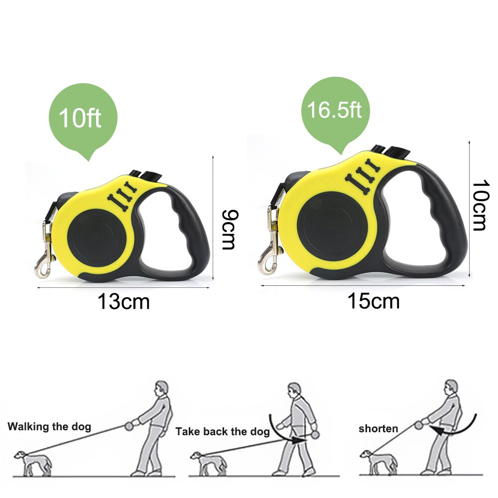 3/5M Duurzaam Hondenriem Automatische Intrekbare Nylon Hond Kat Lead Uitbreiding Puppy Walking Running Lood Roulette Voor honden