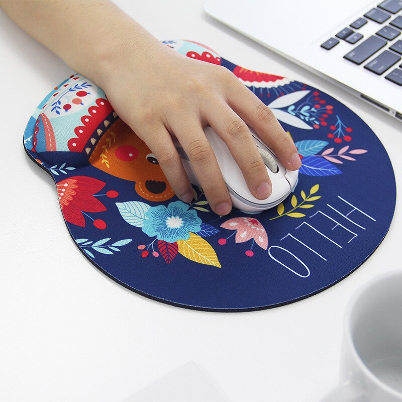 Ergonomic Mouse Pad with Wrist Support Gel Soft Wrist Rest Pad for Computers, Gaming or Office Easy Typing Pain Relief