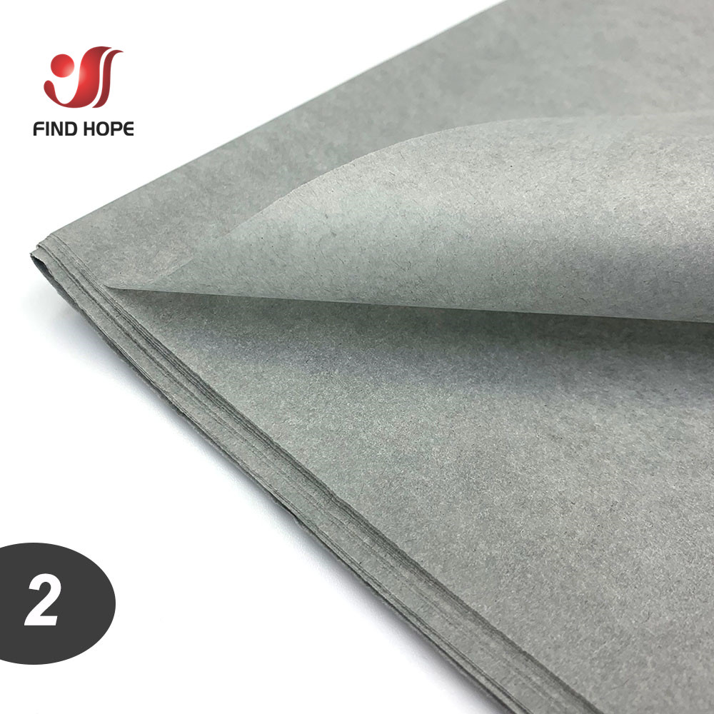 10 ark/pose syrefrit silkepapir indpakningspapir emballage blomster boligindretning festlig & fest bryllup gør-det-selv forsyninger 50 cm x 75cm: M / Grå