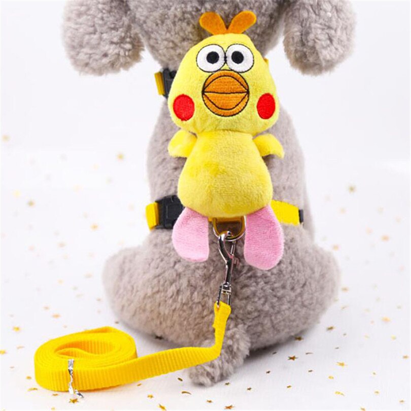 Harnais collier de harnais pour chien | Joli harnais et laisse pour animaux domestiques, ensemble pour chiot chat de plein air, pour chien Chihuahua Pug bouledogue: chick Dog Leash / M