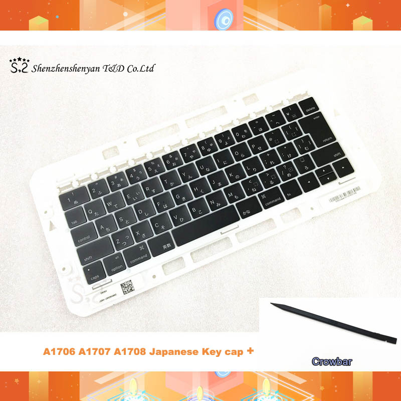 A1706 A1707 A1708 Clavier pour Macbook Pro Retina 13 "15" capuchon Touches Japonaises bouchon + Pied-de-Biche Clavier