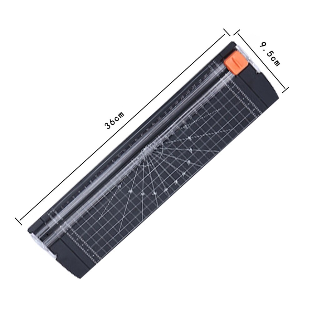 A4 Paper Cutter Cutting Mat Machine Office Supplies Photo Label Art Painting Trimmer Scrap booking Tools Ruler Hidden Blade: Black