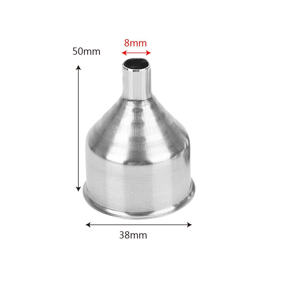 Small Mouth Mini Stainless Steel Bar Wine Flask Funnel for Filling Hip Flask Beer Liquid Bar Kitchen Tools Transferring Liquid: 1pcs 01