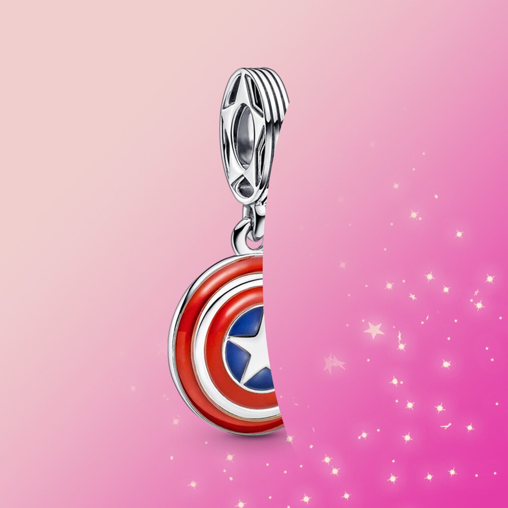 Charme 925 arco reator charme talão amá-lo 3000 vezes jóias caber pulseira os Vingadores，original para presente feminino: PASD50