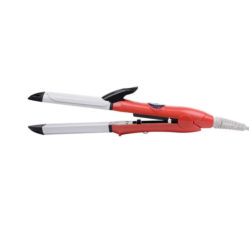 Roll Straight Dual-purpose Electric Curling Iron Big Wavy Pear Flower Hairstyle Hair Straightener