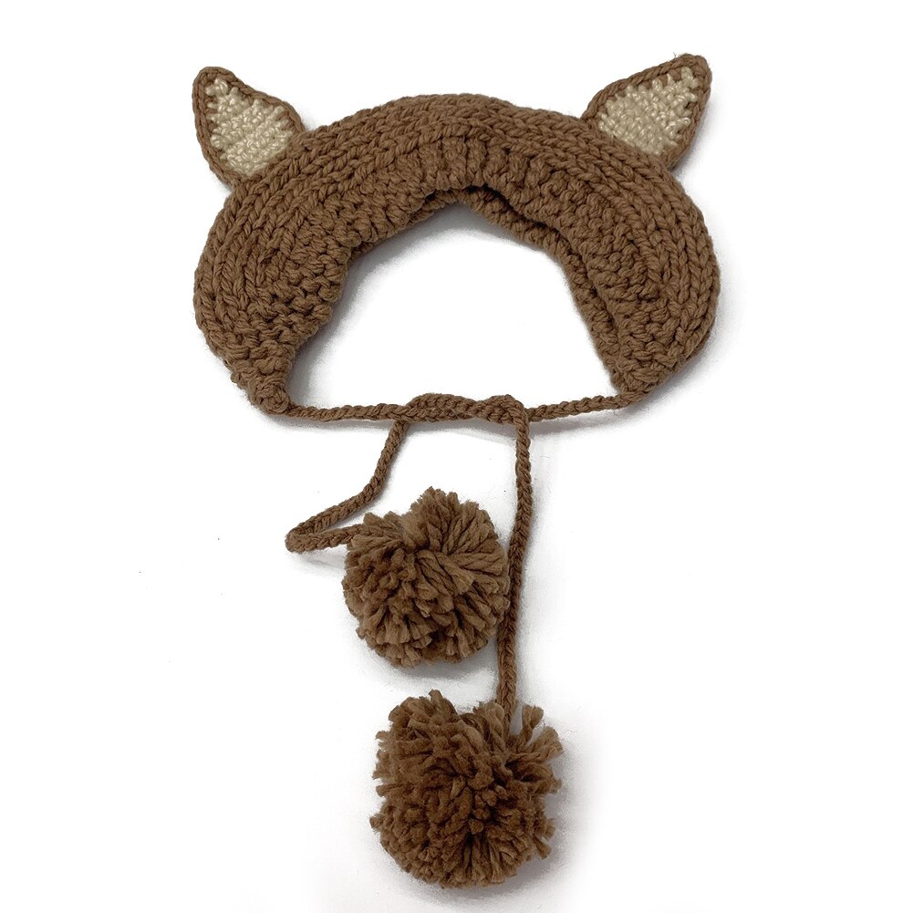 Hue dame hatte vinter akryl pom pom strik beanie ski cap bobble søde beanies høreværn: Khaki