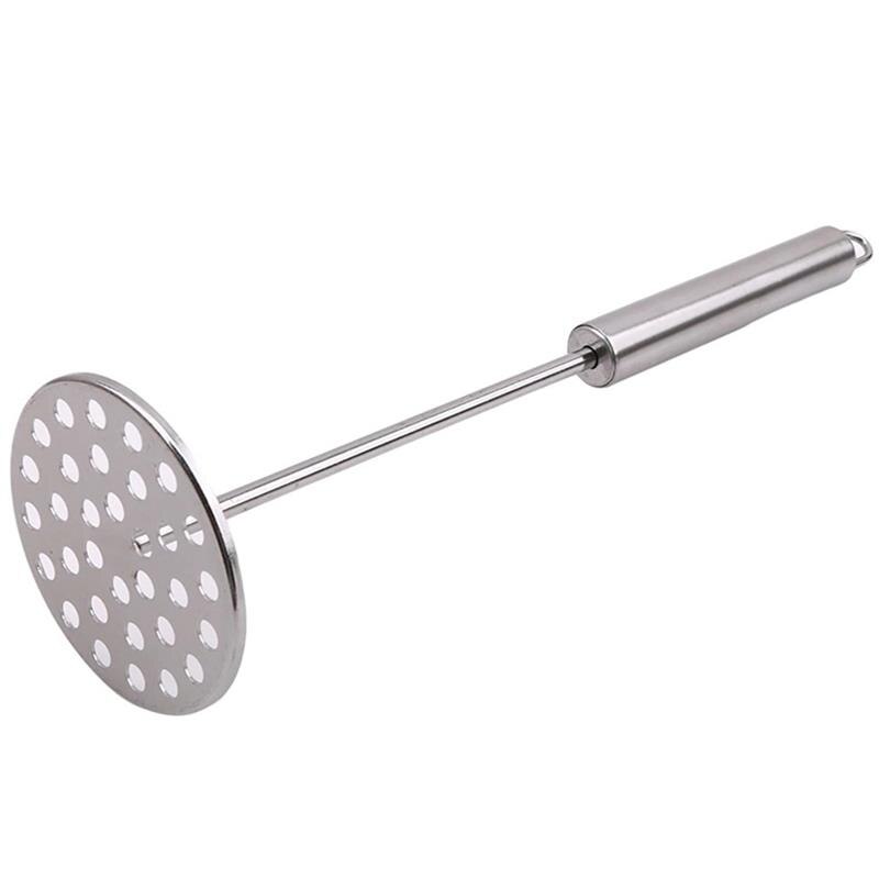 Machacador de patatas de acero inoxidable, machacador de comida cocida, prensa de arroz, herramienta para machacar frutas y verduras, utensilios de cocina, accesorios de cocina: Default Title
