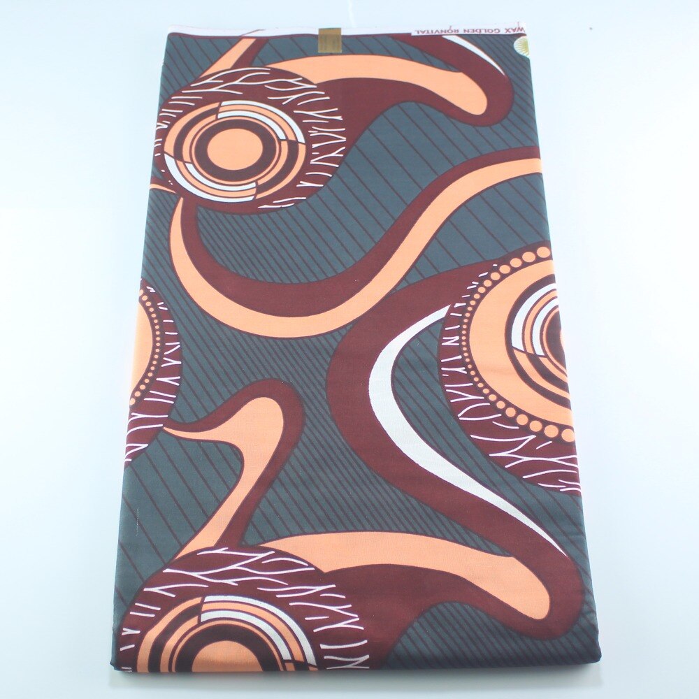 Navy Ankara Fashionable 100% cotton ghana wax print fabric african real duch veritable wax