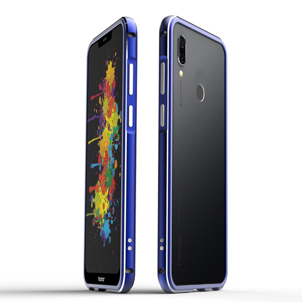 Huawei Honor caso il Gioco 6.3 "Huawei Honor gioco Paraurti di protezione di Lusso di Alluminio del Metallo cornice per Huawei Honor gioco cor-L29 copertura: Blu