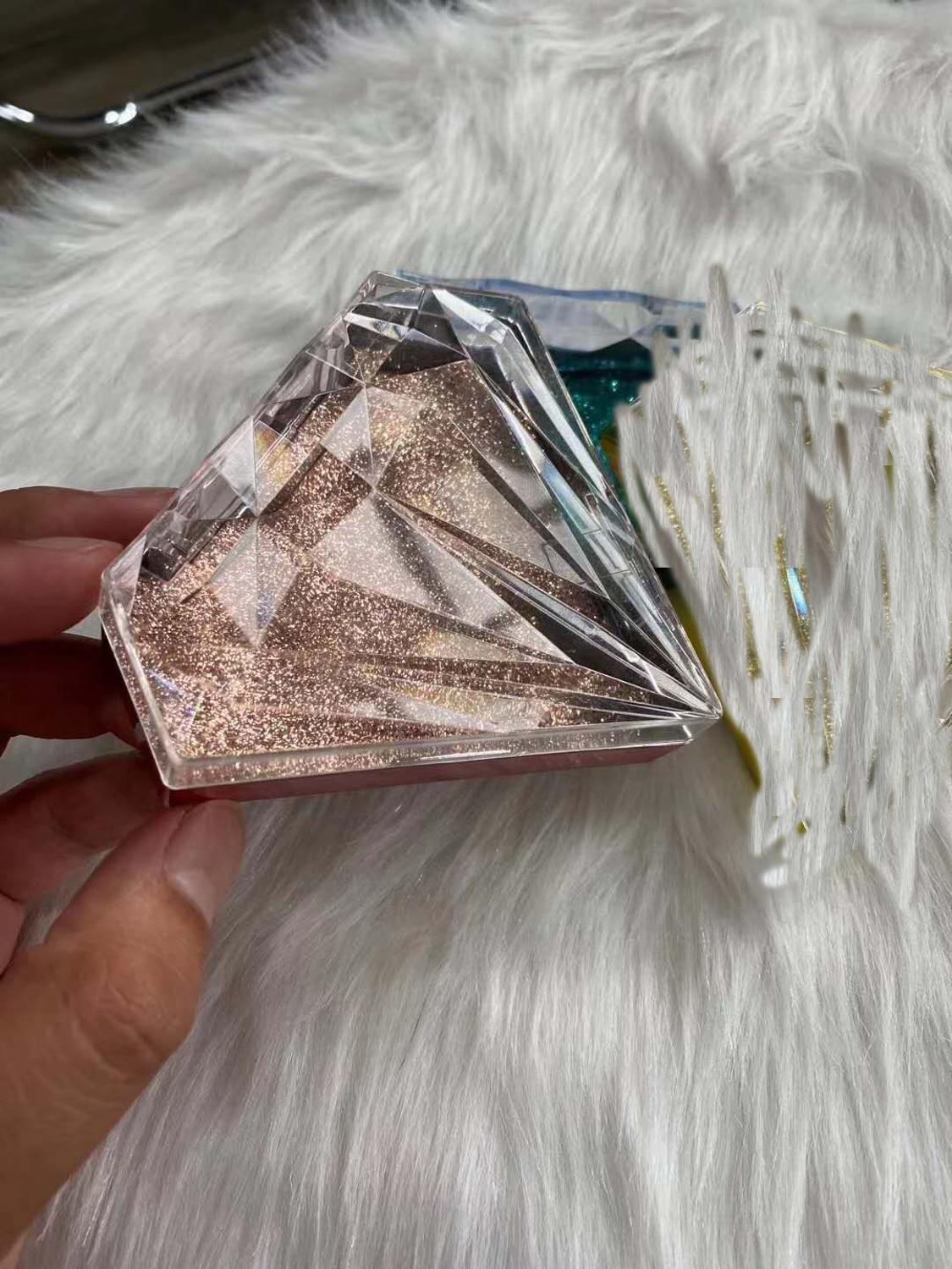 10/20/30/50 pcs Crystal Clear Lash Box for 25mm Dramatic Mink Lashes Empty Clear diamond Lashes Packaging: 30box with tray / C