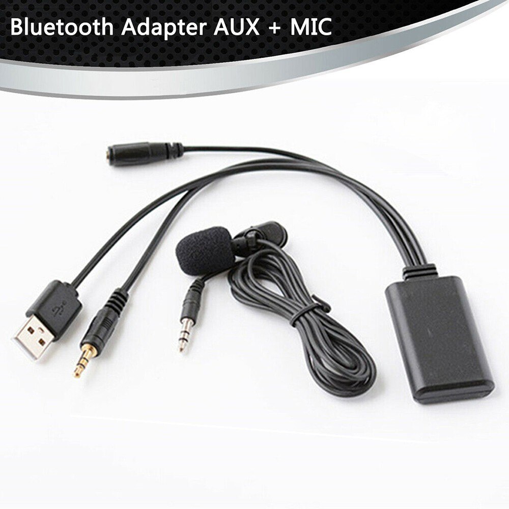 Aux USB Audio Adapter Bluetooth Device Car Parts Trim Universal Wireless