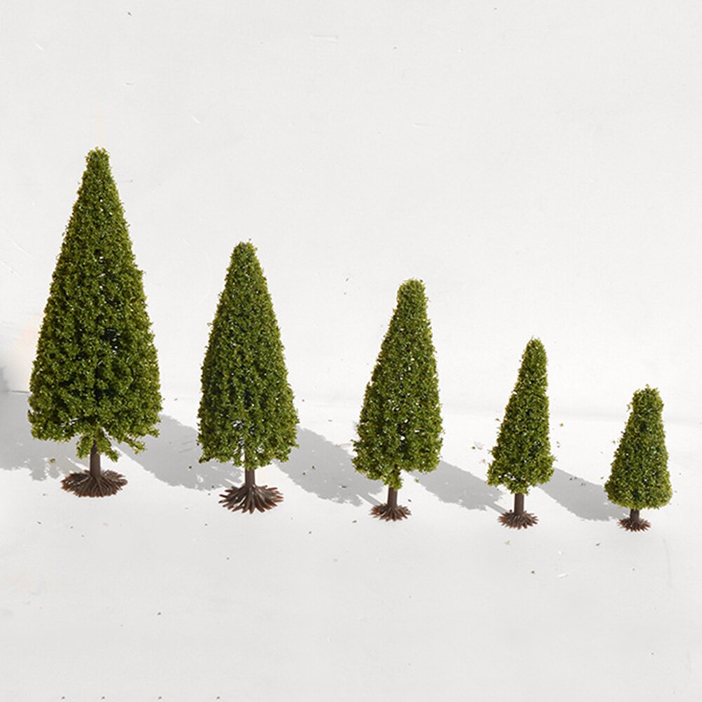 15Pcs/Set Cedarer Tree Building Model Train Railroad Scenery Landscape Decoration