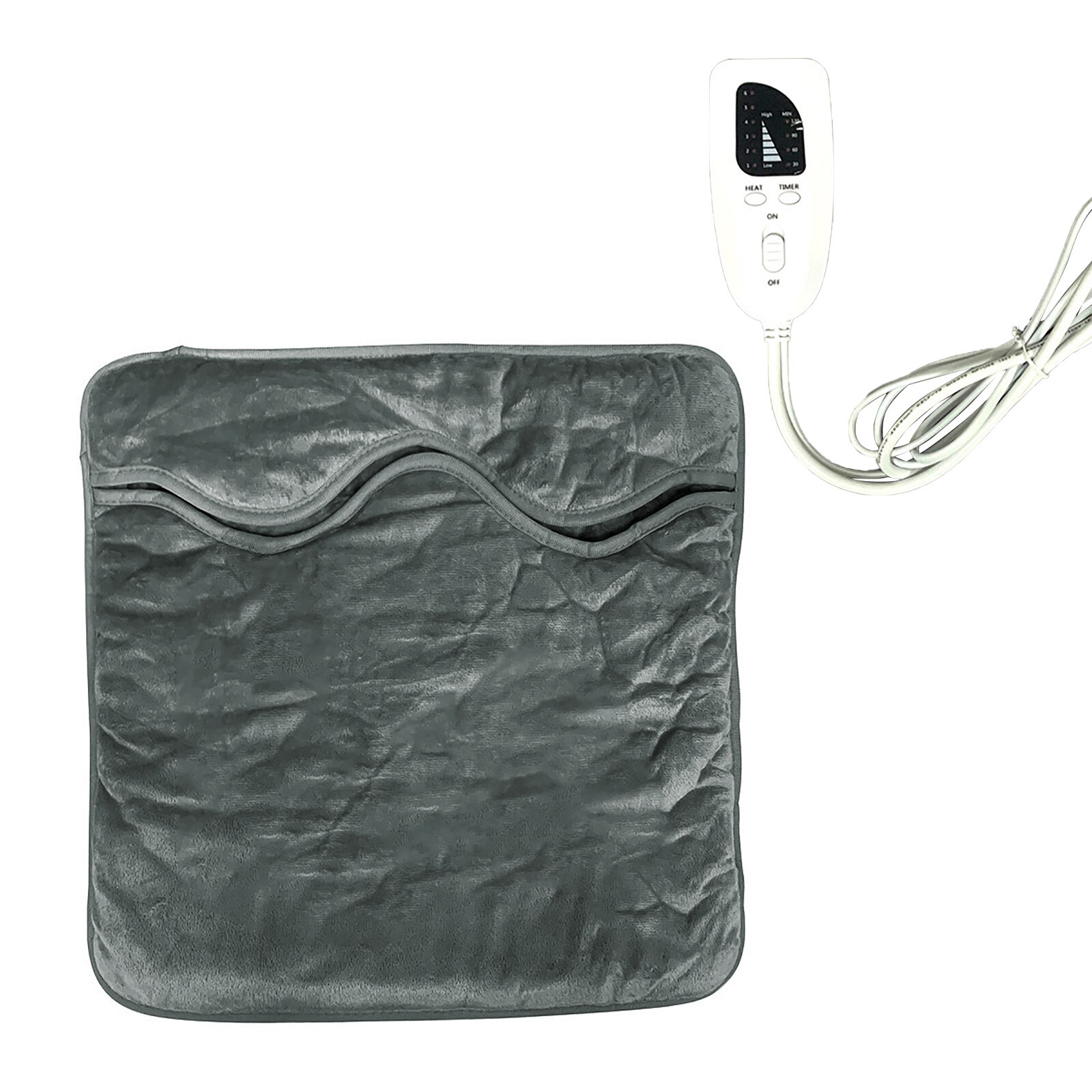 Chair Warm Cushion Electric Heating Pad Slippers Sofa Mat Feet Foot Hand Warmer: Dark Grey / GS