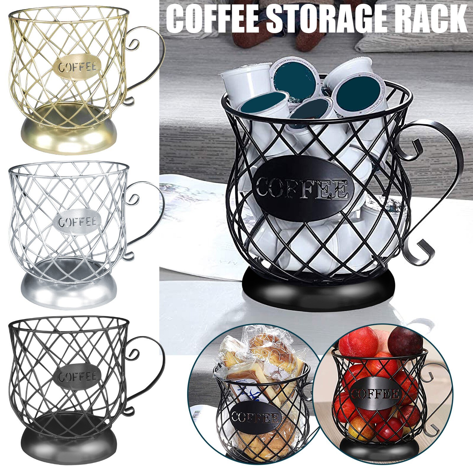 Coffee Capsule Holder And Cup-shaped Coffee Pod Holder Storage Rack For Counter Coffee Bar Coffee Sets Nespresso Capsule Holder