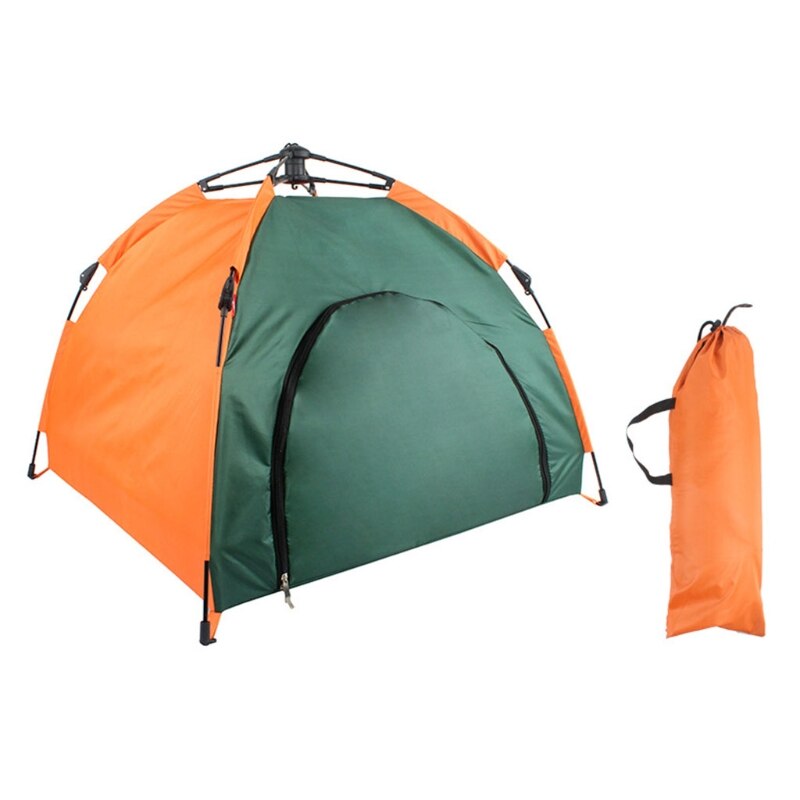 Wasserdichtes hundezelt, atmungsaktive welpenhütte, tragbares katzenbett mit kissen, faltbares katzenhaus für draußen mit tasche: Default Title