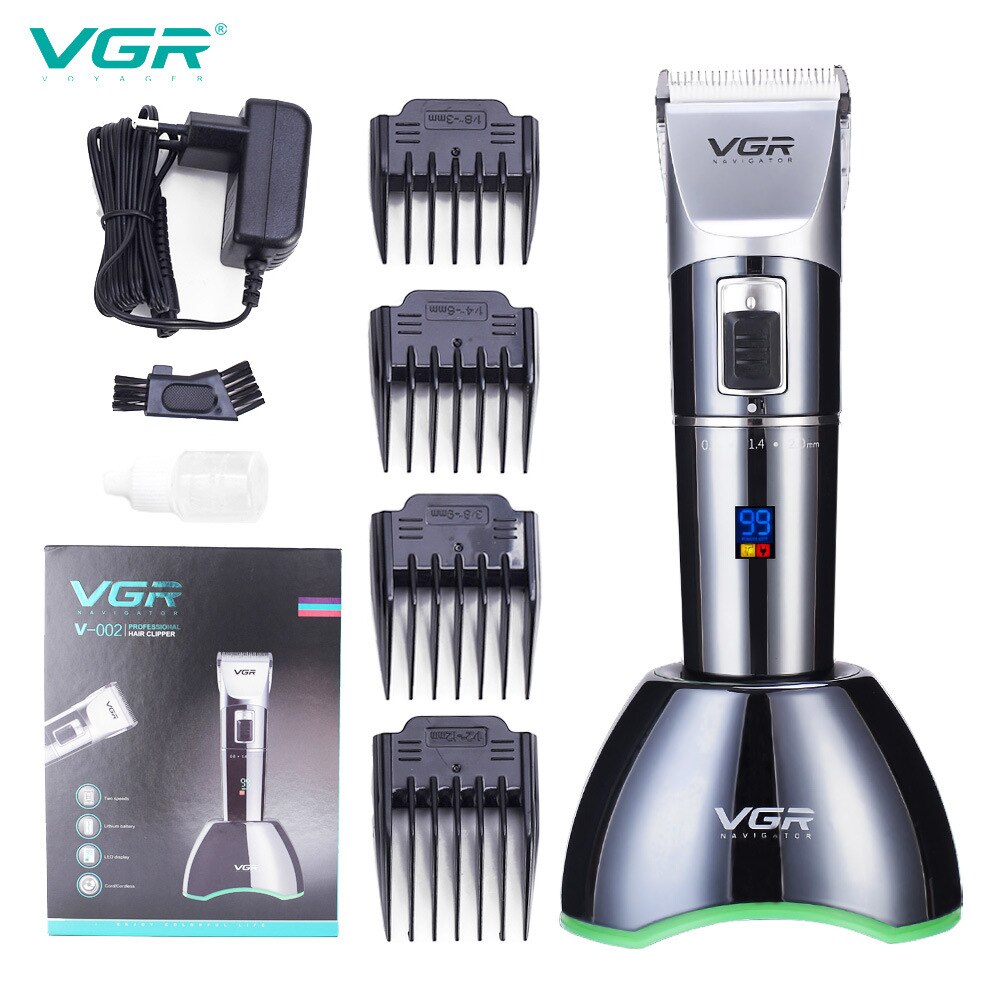 VGR 002-cortadora de pelo para hombre, cabezal de afeitado recargable, Universal, cuidado Personal, VGR, V-002