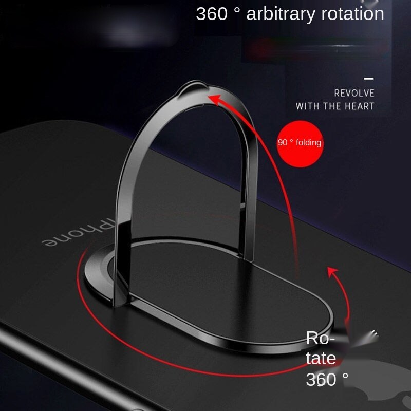 Naprawdę ultra-cienki 0.2MM uchwyt na telefon komórkowy 360 obrotowy magnetyczny pierścień samochodowy kreatywny telefon metalowa pierścieniowa klamra stojak uchwyt