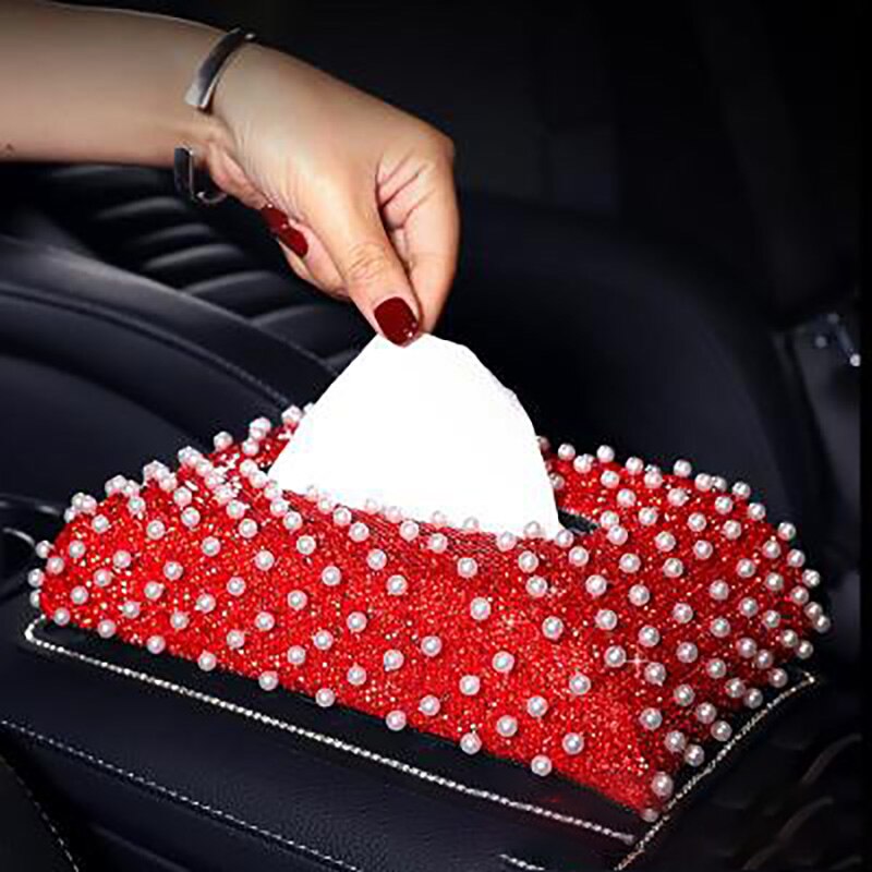 None Tissue Boxes Car Tissue Box Turkey Tissu Holder Car Diamond Car Accessories Youe Shonesun Visor Tissu Holder Linen Cotton