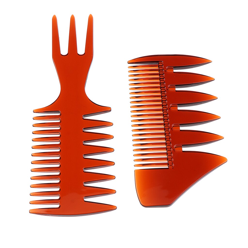 4 Stück Friseurkämme Mit Breiten Zähnen – Ideal Zum Färben, Trennen & Stylen Für Salon & Zuhause