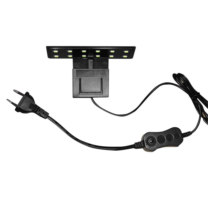 220V 6W LED Aquarium Light Fish Tank 5730 LED Light Aquatic Plant Grow Lighting Waterproof Clip-on Lamp EU Plug#