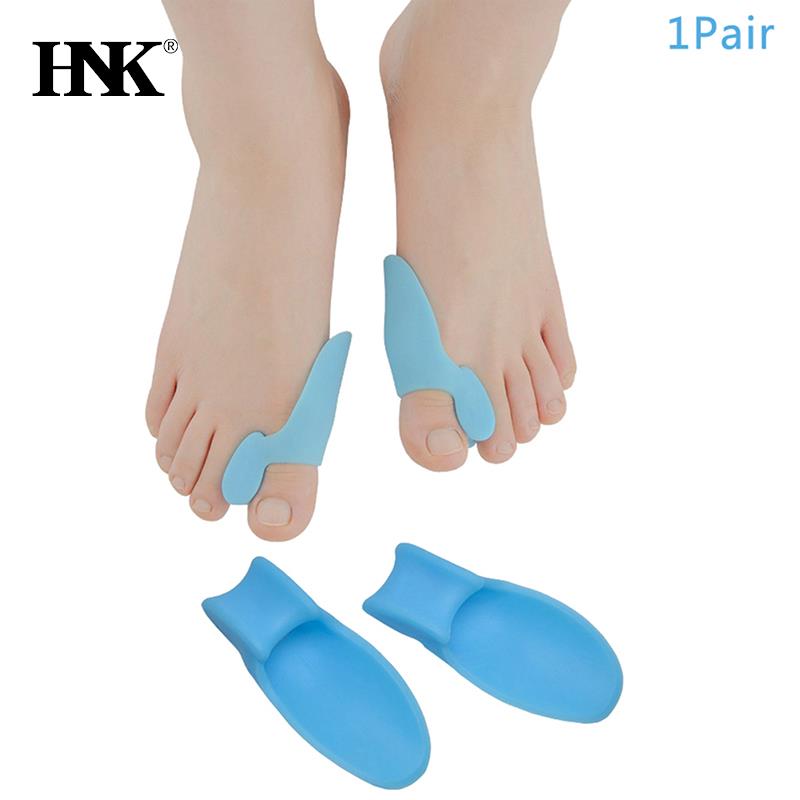 2 sztuk miękkiego silikonu separator palców stopy prostownica kciuk krzywy kciuk palec u nogi Aligner pozycjonowanie separator narzędzie robić pielęgnacji stóp