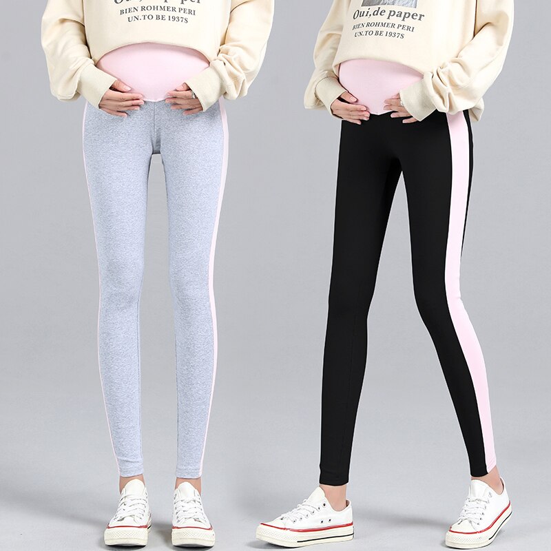 801# Maternity Pants Summer Support Abdomen Elastic Waist Belly Support Pants Maternity Leggings Maternity Trousers