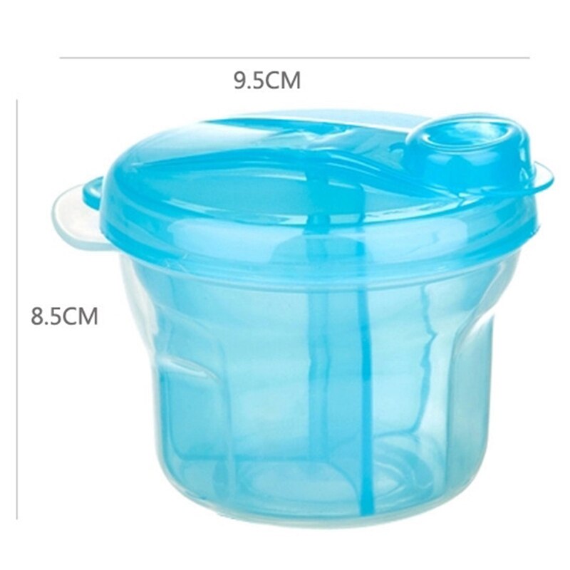 Protable Baby Milk Powder Dispenser Formula Storage Pot Infant Kids Food Storage Three Grid Rotation Milk Powder Snacks Cup