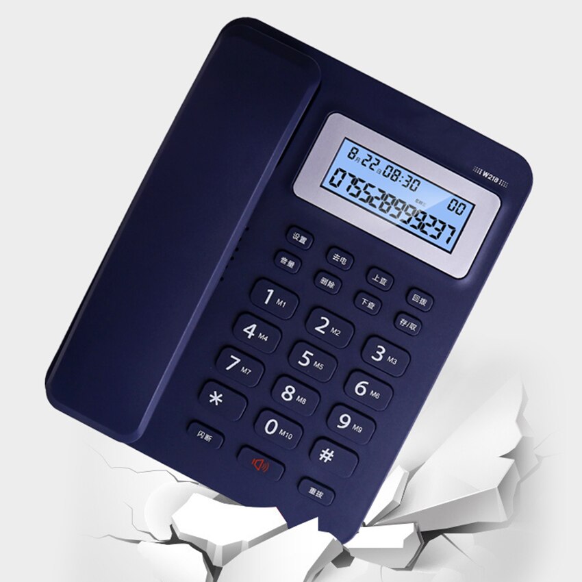 Fixed Telephone Landline for Home Office, Corded Telephone Business with Backlit, Fast Dial, Adjustable Volume, VIP Setting