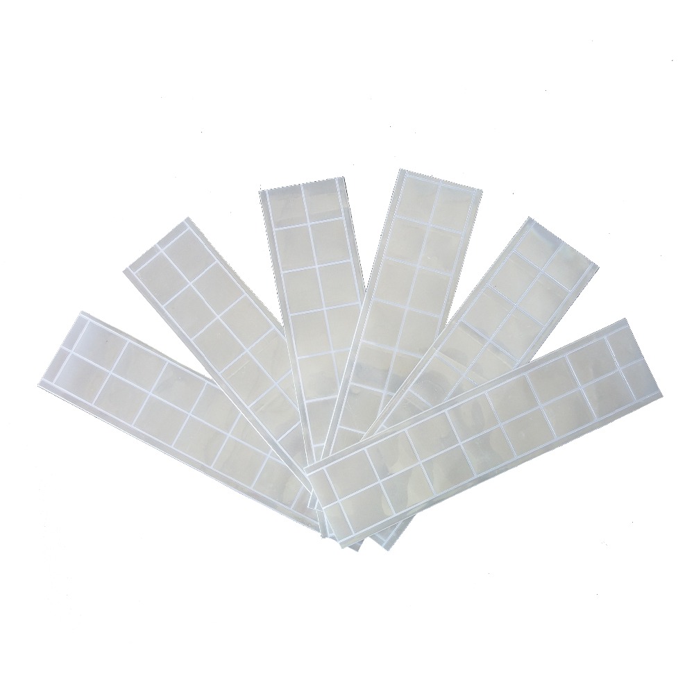 6Pcs 5x20CM High visibility reflective sticker stripes sewn on school bag reflective sticker for road safety