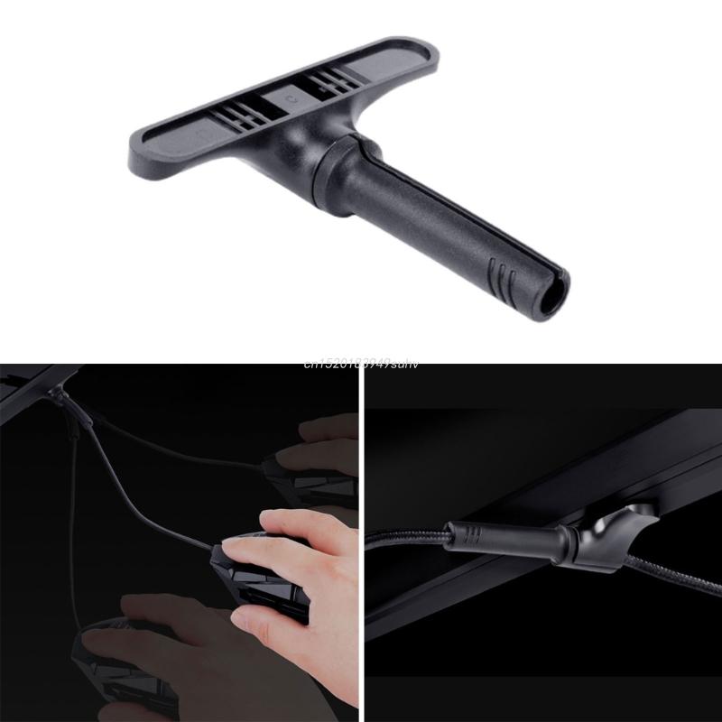 Muis Kabel Klem Muis Bungee Kabel Houder Clip Data Line Cord Fixer Organizer Voor Desktop Computer Games