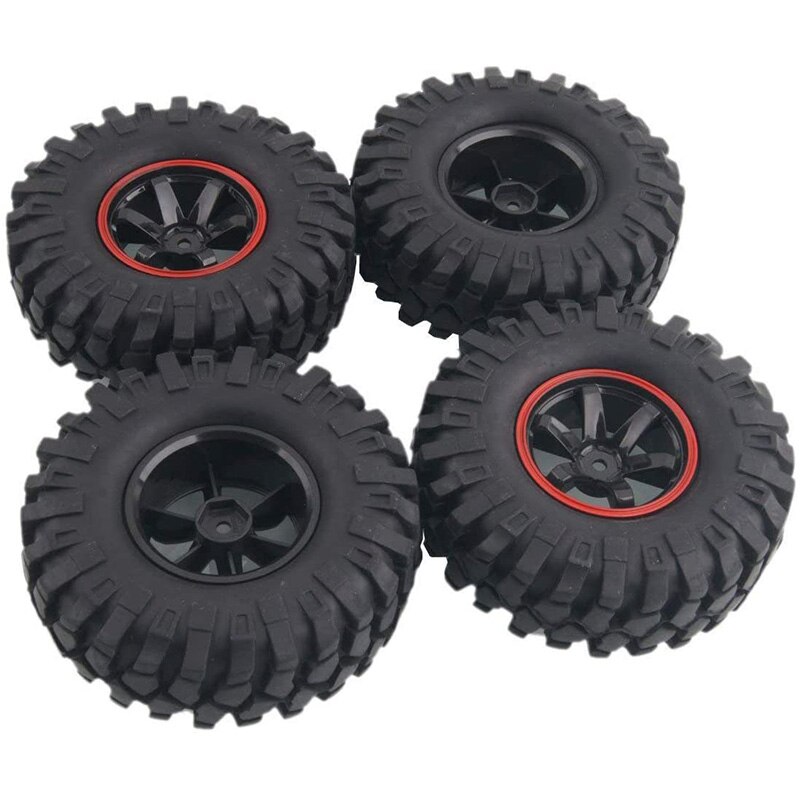 4Stck 1,9 Zoll 96mm 1/10 Skala Reifen mit Felge für 1/10 SCX10 Tamiya CC01 D90 CC01 RC Felsen Raupe Teile