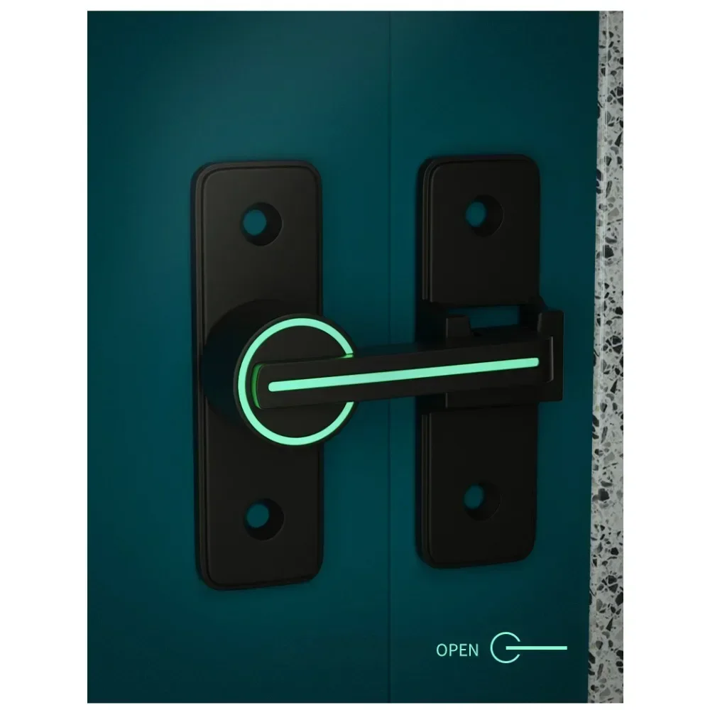 Interior Door Bolt Luminous Bolt old-fashioned Surface-mounted Room Roor Latch 90 Degree Heavy-duty Lock