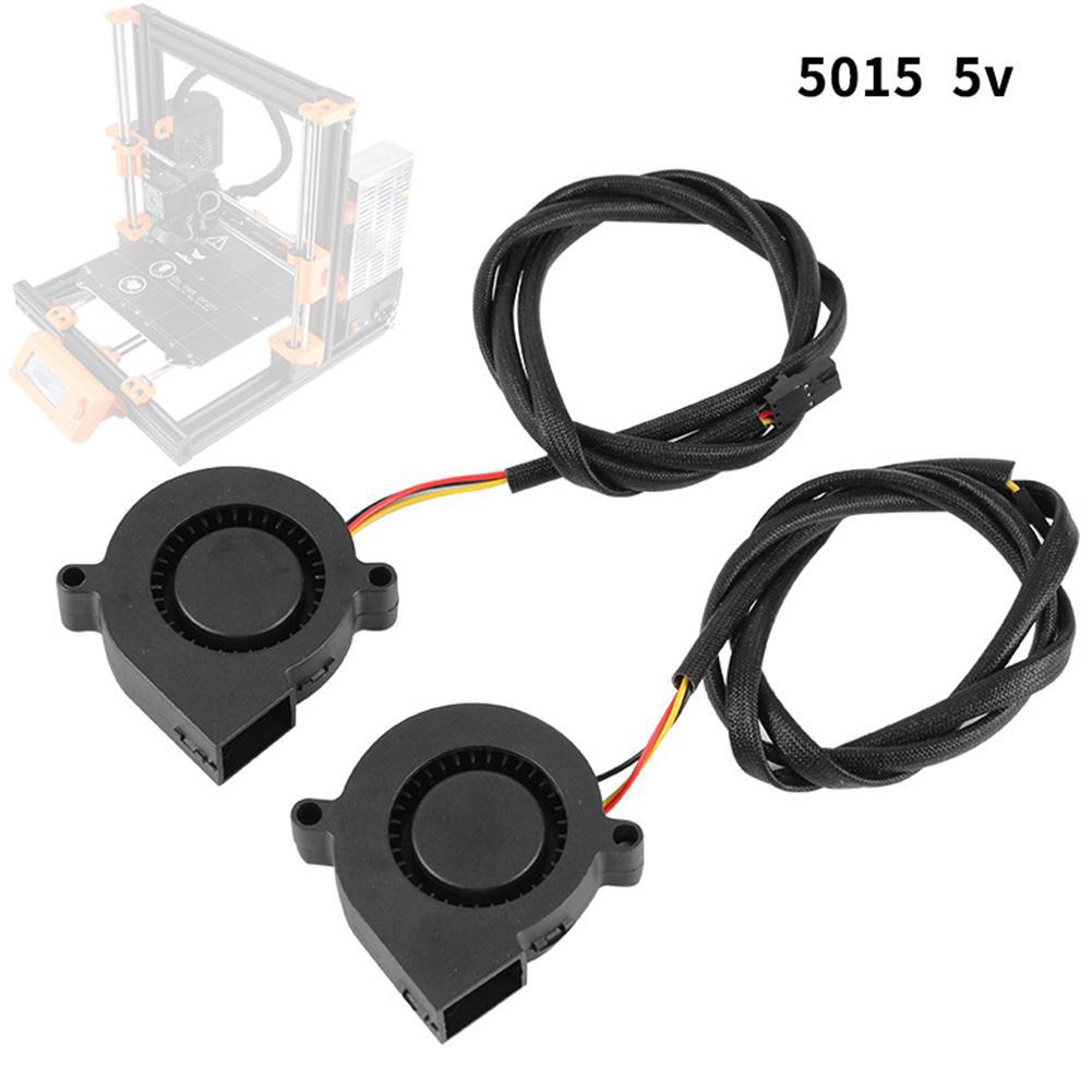 Turbofläkt för 3d skrivare för prusa  i3 mk3 hydraullager 5015 5v 50*50*15mm tyst turbofläkt