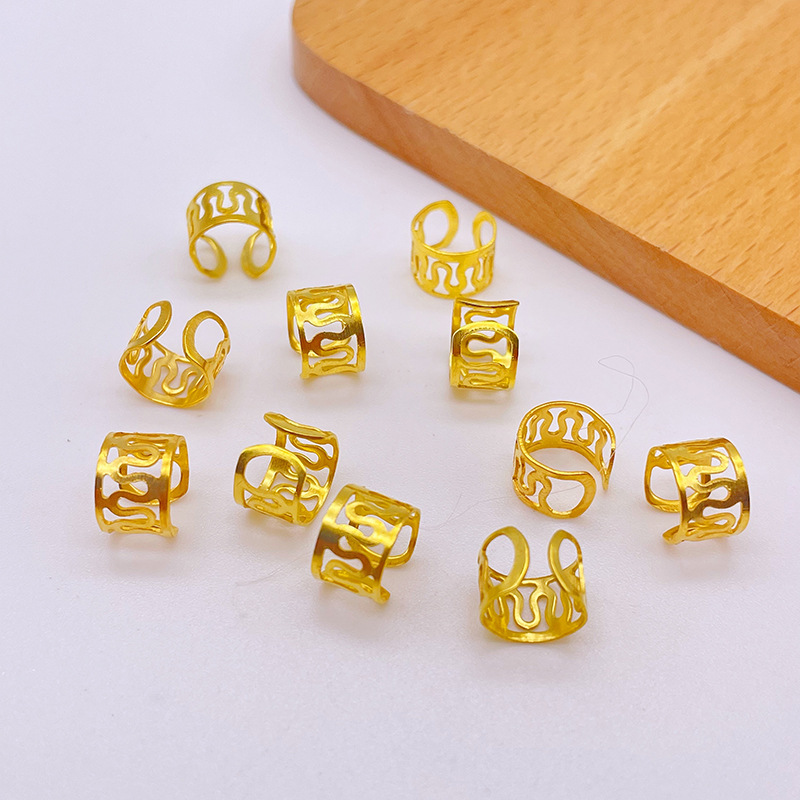 10 unids/lote 6x9mm cuentas doradas y plateadas, cuentas ajustables para trenzas de pelo, anillos trenzados para el cabello, Clips para puños, tubos, herramienta de estilismo de joyería
