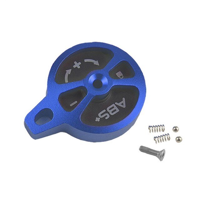 Kit de montaje de bloqueo Manual para horquilla de bicicleta MTB, tapa de bloqueo, cubierta de bloqueo de sumisión, Control de hombro, accesorio de ciclismo: Blue