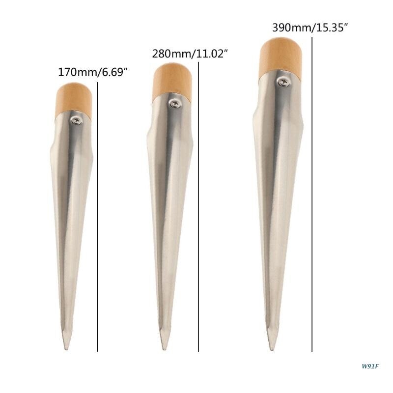 170/280/390mm Rope Splicing Spike Wearproof Stainless Steel Marine Hardware Ropeworke Splicing Spike W91F