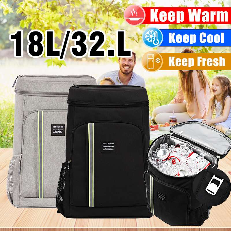 32.8L/18L Grote Capaciteit Geïsoleerde Cooling Rugzak Lekvrij Voedsel Fruit Verse Outdoor Lunch Voor Picknick Campping Bbq Kantoor