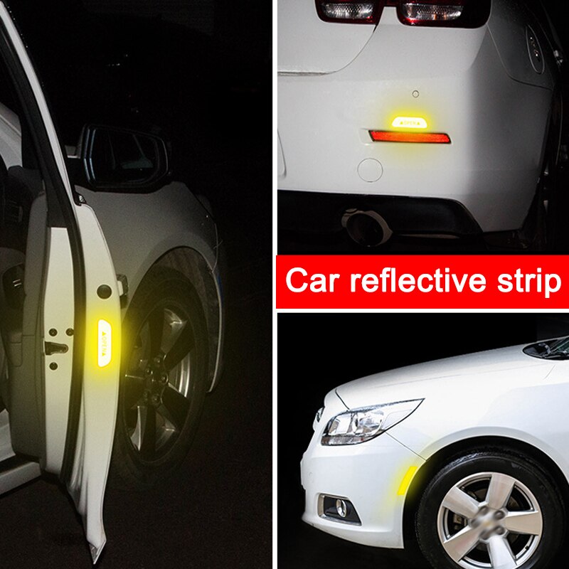 Car Reflective Strips Sticker Warning Tape Night Open Door Sign Decal Anti-Collision Mark ASD88