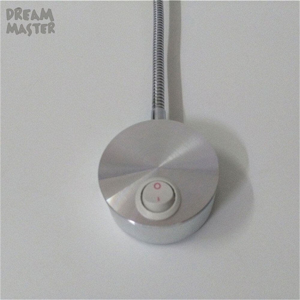 5W led flexible hose wall light L28cm L38cm neck bedside reading bending lamp mirror desk painting above lights 85-265V: with switch / 5W L38cm hose / warm white