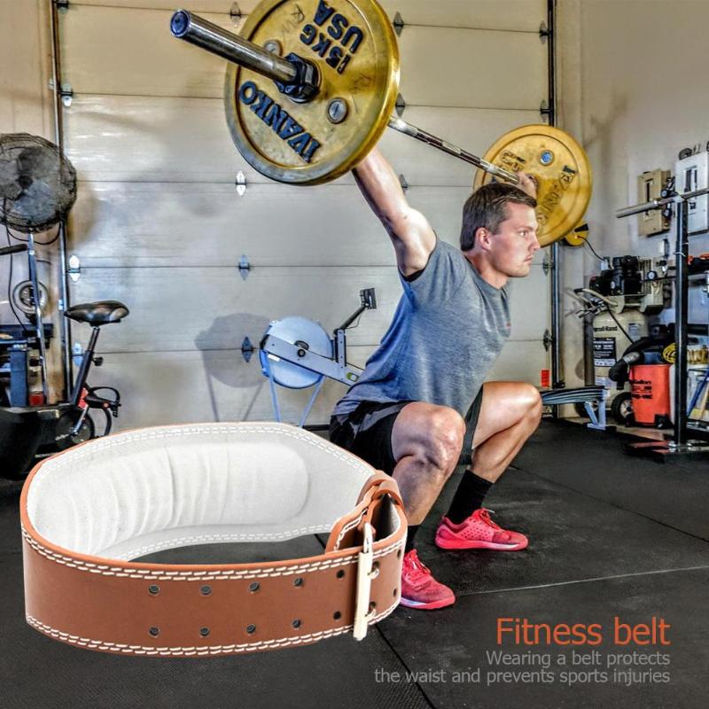 Bred vægtløftning bælte bodybuilding fitness bælter vægtstang powerlifting træning talje beskytter gym bælte til rygstøtte sml