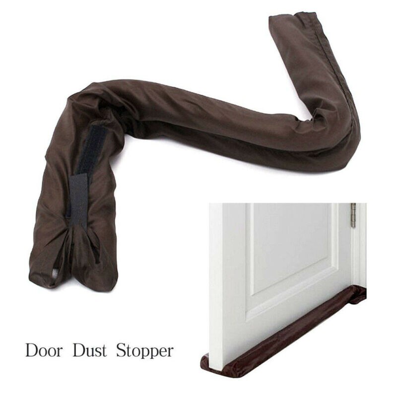 Twin Door Draft Dodger Guard Stopper Draught Excluder Protector Under Door Energy Saving