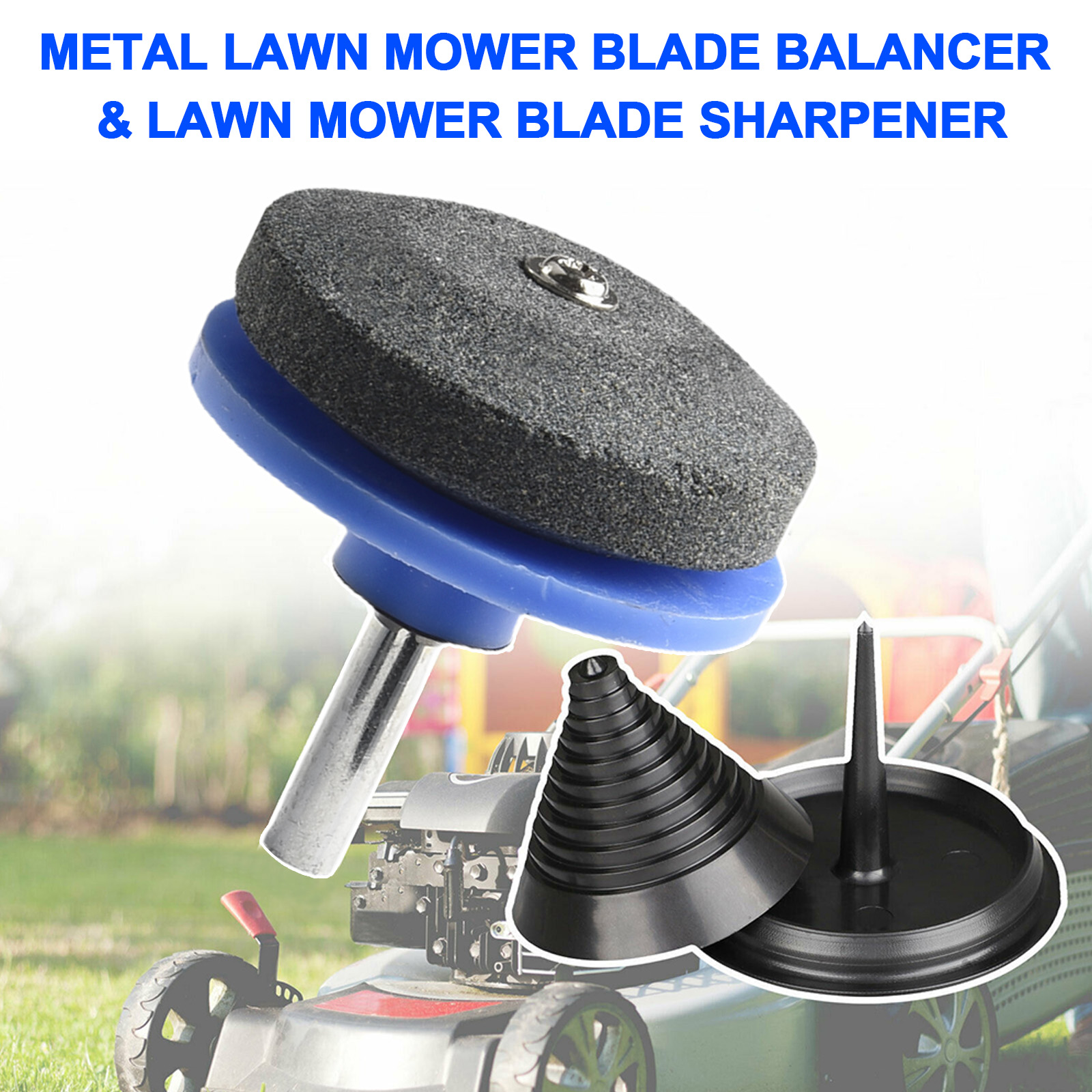 Blade Balancer Tractor 50*55mm ABS Garden Practical to use Set Useful 60*50mm Balancer & Sharpener