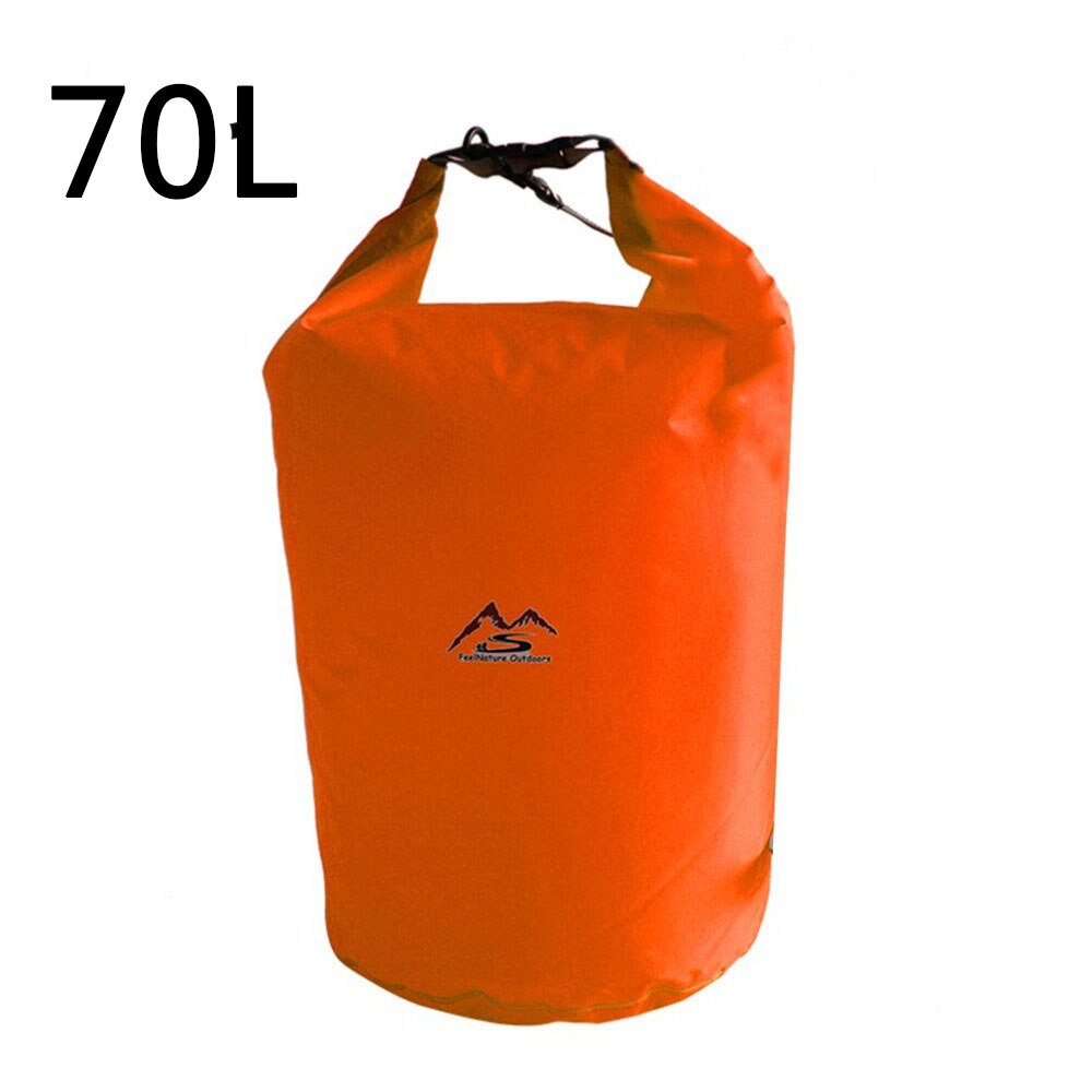 5L/10L/20L/40L/70 Outdoor Dry Waterproof Bag Dry Bag Sack Waterproof Floating Dry Gear Bags For Boating Fishing Rafting Swimming: Orange-70L